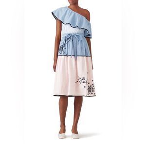 Hemant & Nandita Dress Melantha Floral Gingham